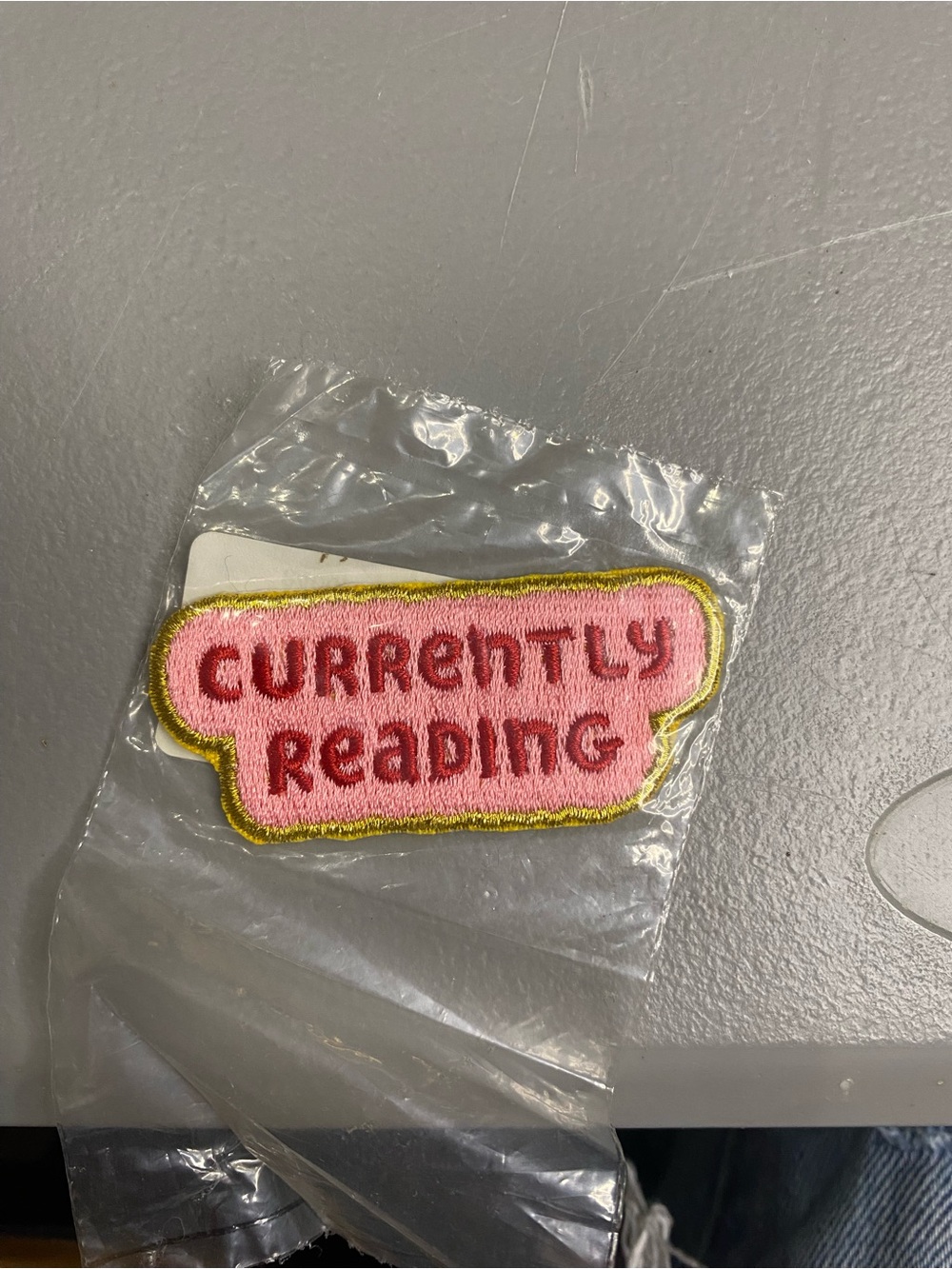 Stoney Clover Lane Currently Resisting Embroidered Patch Pink